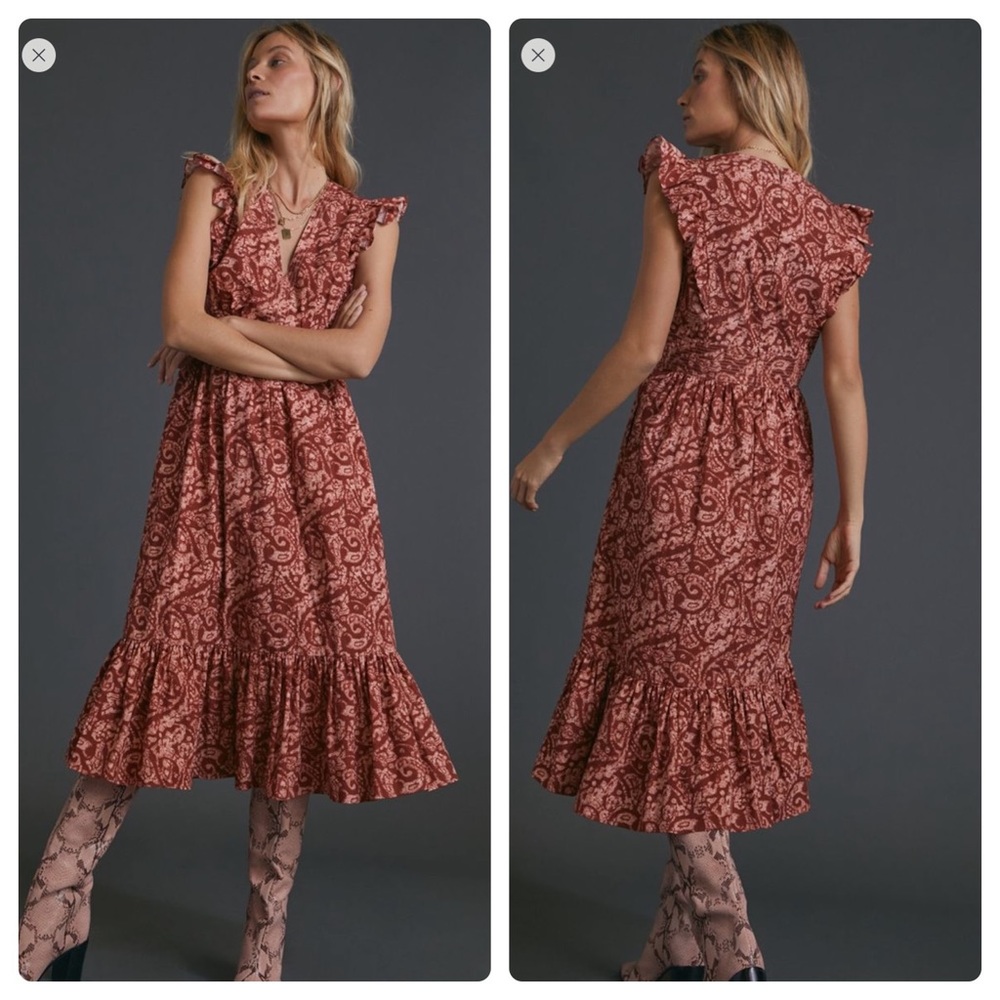 NWT Anthropologie Altamira midi dress